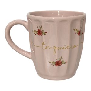Taza vintage  rosa te quiero