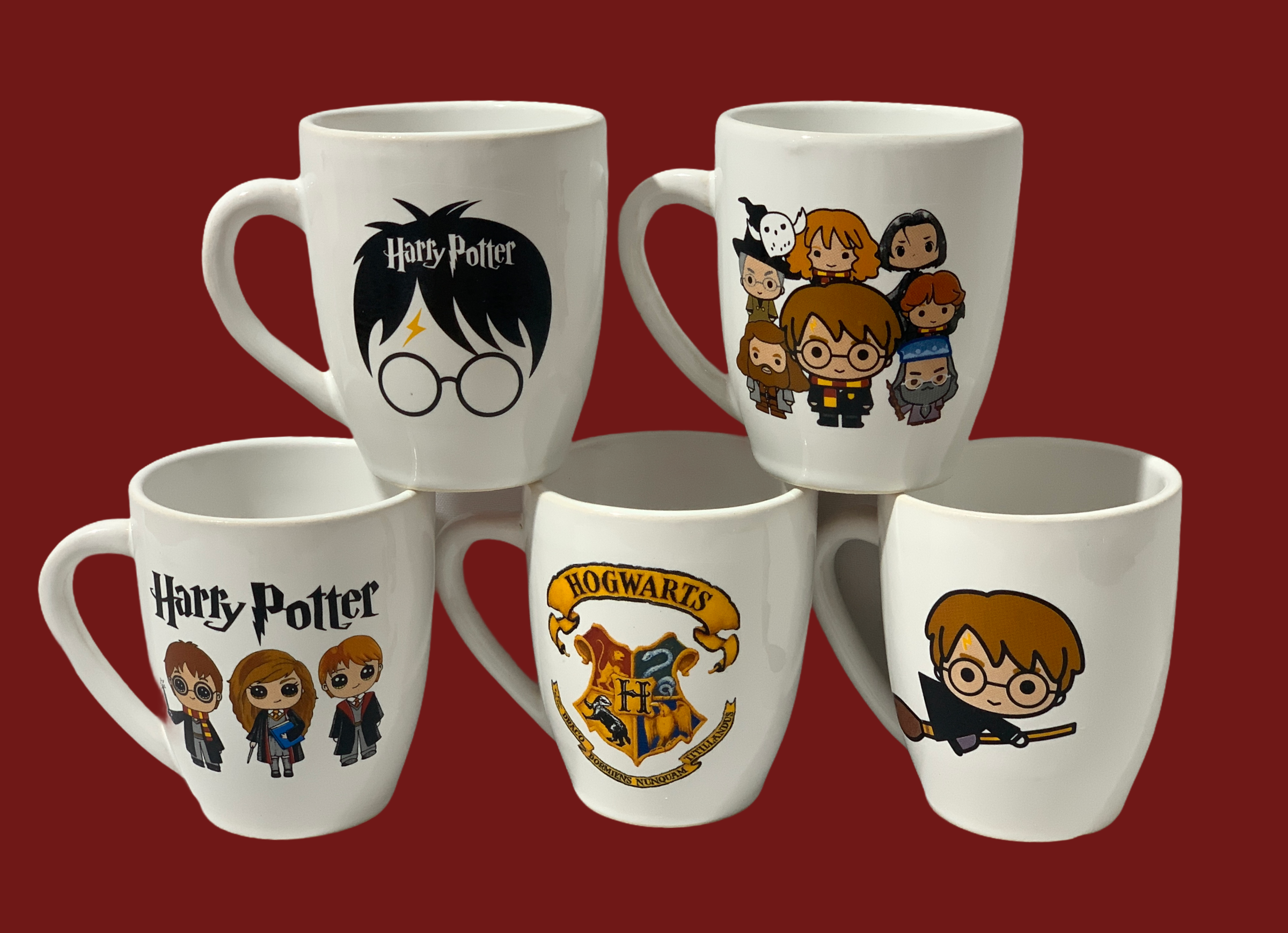 Tazas Harry Potter x5 - Tienda de Tazas