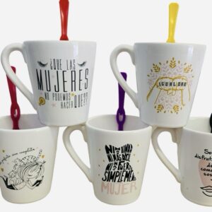 Pack 10 tazas diseños mujer surtidos