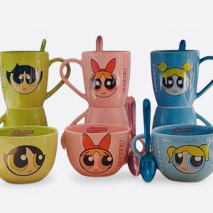 Chicas superpoderosas x6 (3 tazas + 3 tazones)