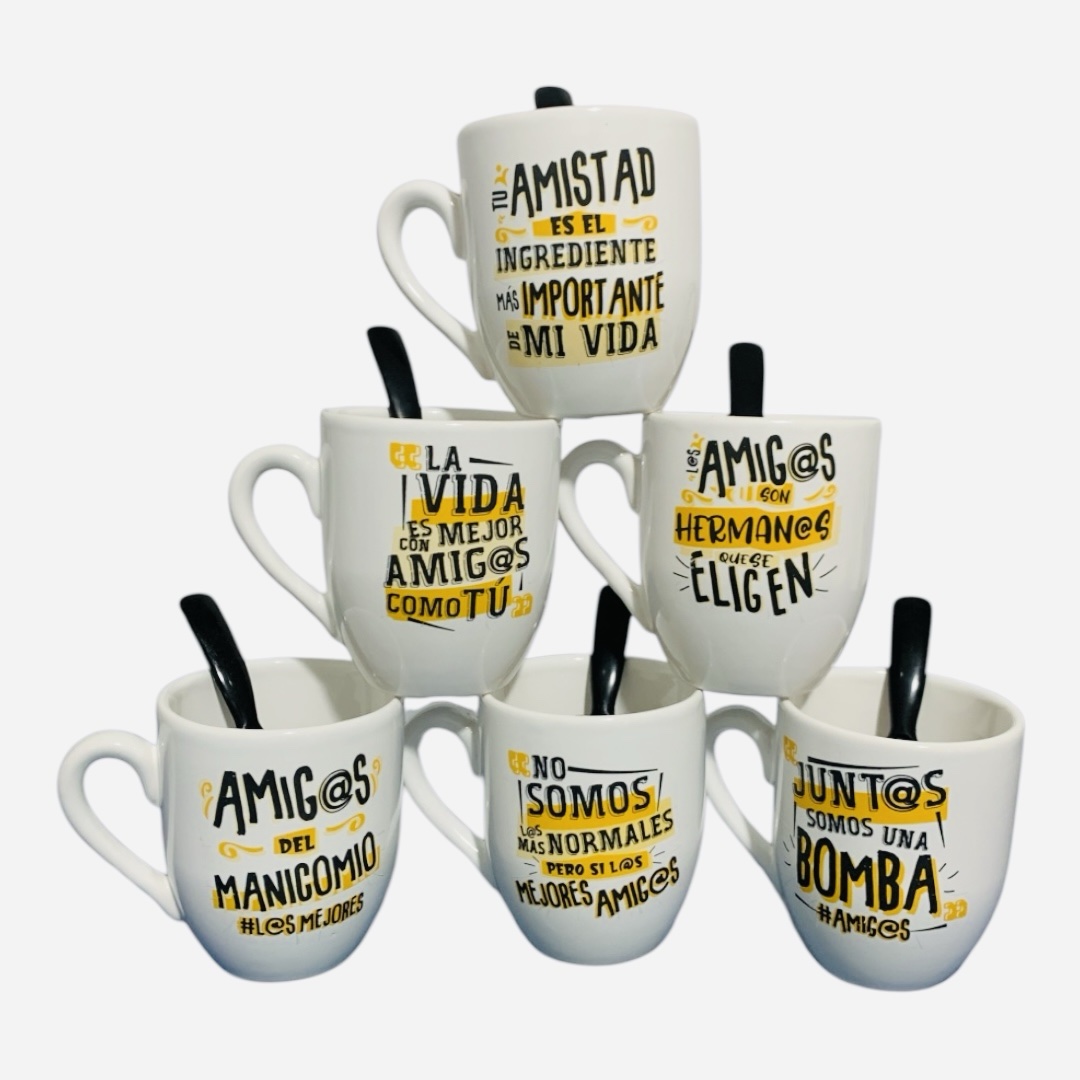 SUPER OFERTA Taza Bombé día del amigo x30 SURTIDOS ($3500 c/u)