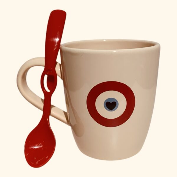 Taza Bombe  ojo turco ♥ + cuchara