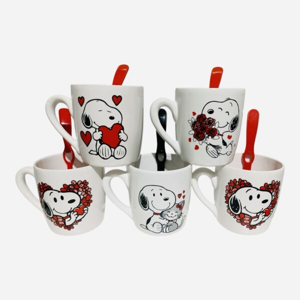 Tazas amor Snoopi x 10 más cucharas