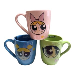 Tazas  color premium chicas superpoderosas x 3