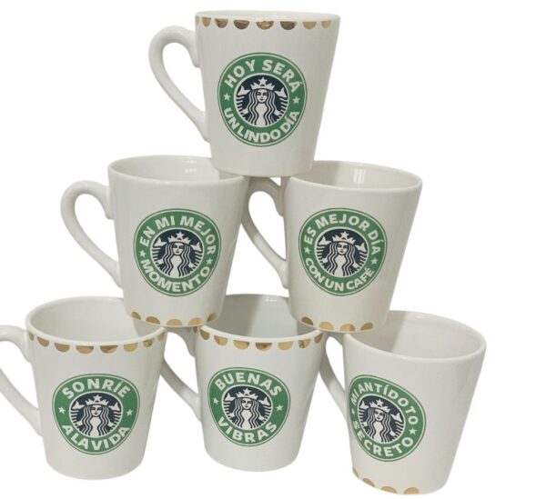 Set Starbucks x 2 unidades ( tazas y manteles  ) - Imagen 2