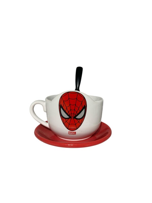 Set hombre araña (plato rojo-tazón y cuchara )