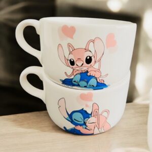 Tazon Stitch enamorado x2