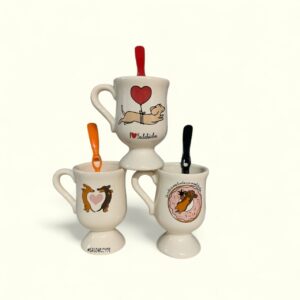 Taza chocolatera salchis x3