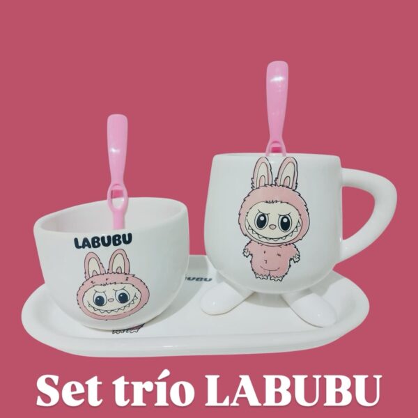 Set patitas trío Labubu ( con cucharas )
