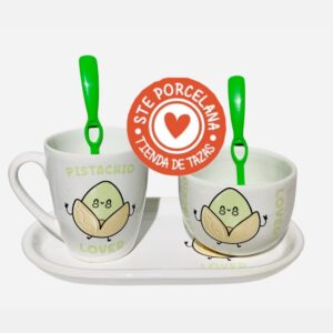 Set Pistachio (3 piezas )+ 2 cucharas