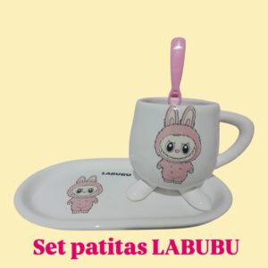 Set patita Labubu (con cuchara )