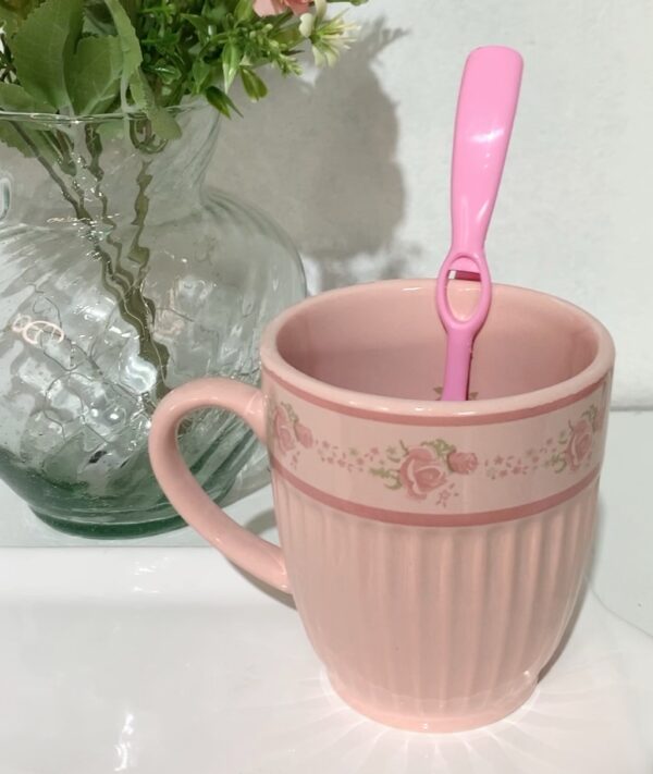 Taza Bombe rayas  shabby x 2