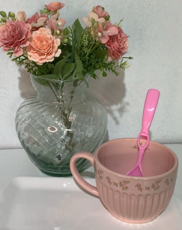 Tazones rayas shabby x2
