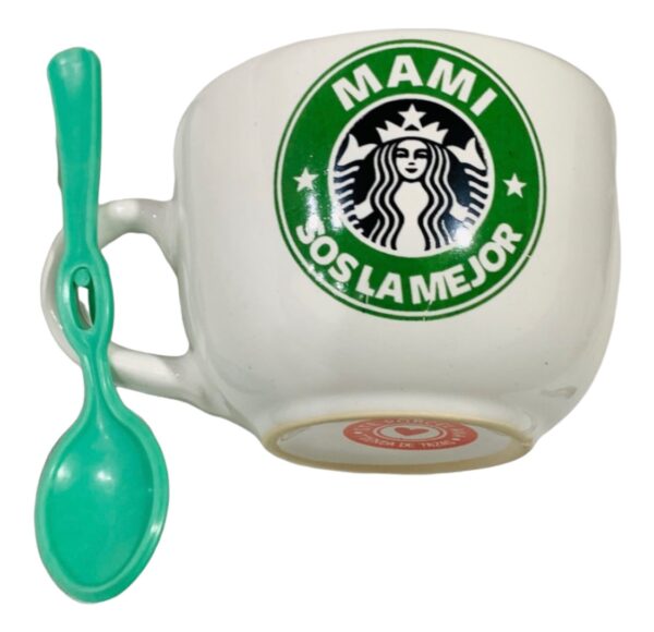 Set  MAMA Starbucks x 2 unidades ( tazas + manteles + cucharas )