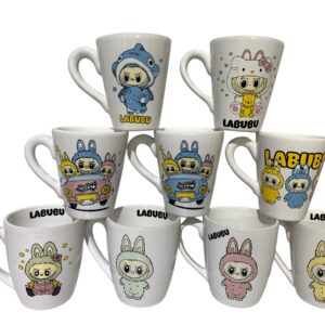 Tazas LABUBU x 10 + 3 cucharas de regalo