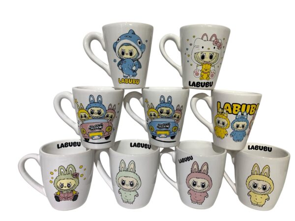 Tazas LABUBU x 10 + 3 cucharas de regalo