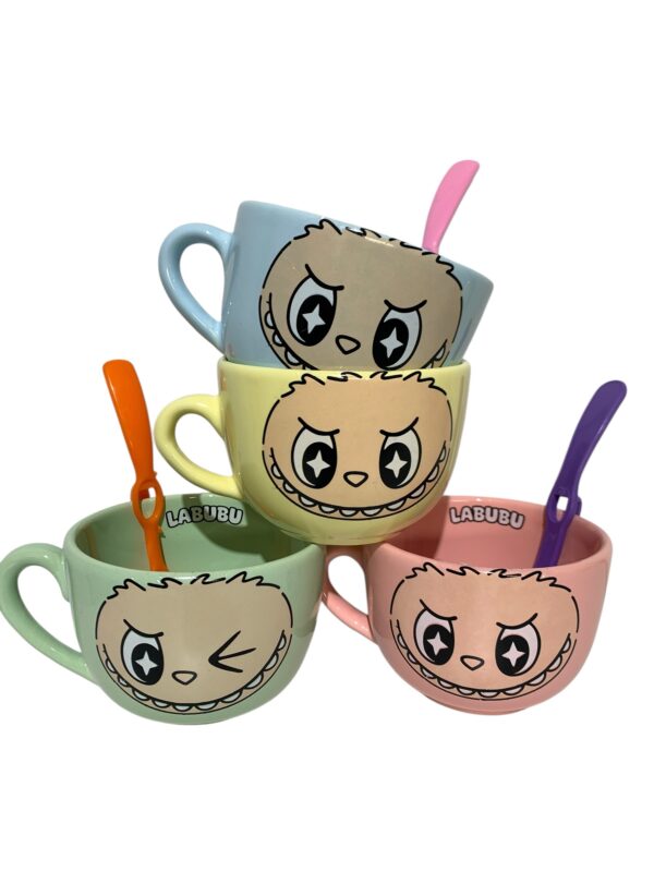 Tazones XL LABUBU X 4 + cucharas