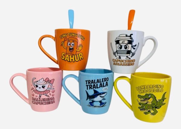 Tazas Tralalero x5 color