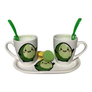 Set Pistacho para 2 con cucharas
