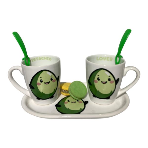 Set Pistacho para 2 con cucharas