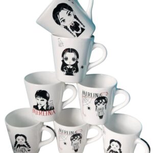 Tazas Merlina  tazas  x5