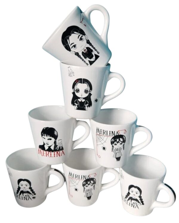 Tazas Merlina  tazas  x5