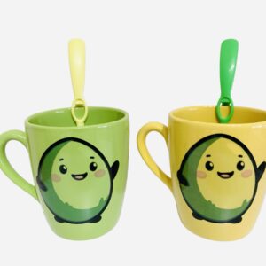 Pack x2 Tazas (verde+ amarilla Pistacho)