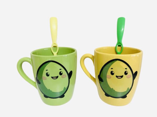 Pack x2 Tazas (verde+ amarilla Pistacho)