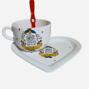 Set desayuno mamá ( tazon -bandeja- cuchara )