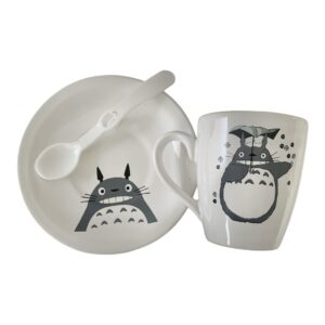 Pack TOTORO ( 2 tazas + set compuesto x 1 plato y 1 taza)