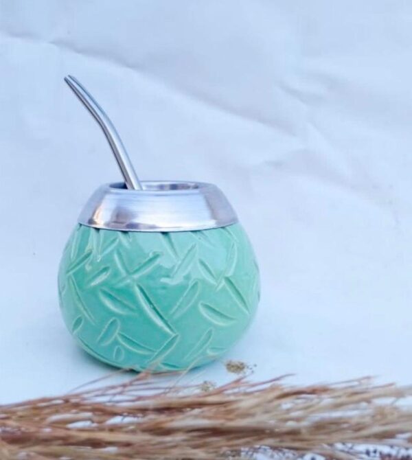 Mate ceramica con virola de aluminio - Imagen 2
