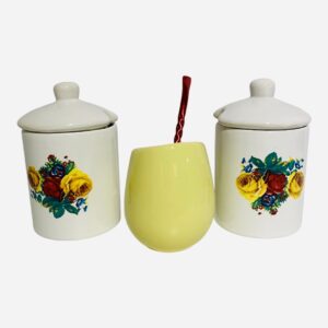 Set de mate abuela  (flores vintage)