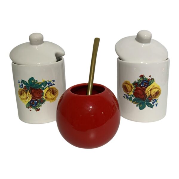 Set de mate abuela  (flores vintage) - Imagen 3