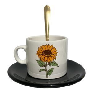 Set Girasol (con cuchara de acero anodizada)