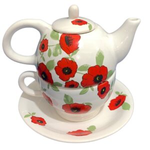 Tea for one amapolas con Plato