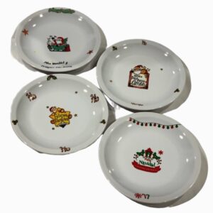 Plato porcelana 25 cm diseños navideños
