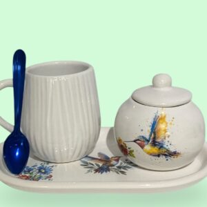 Set Colibri taza selva con azucarera
