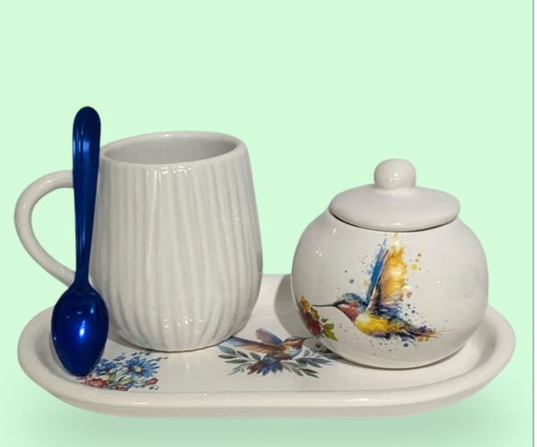 Set Colibri taza selva con azucarera
