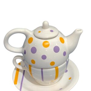 Tea for one Flores y puntillas con plato