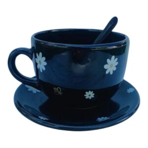 Tazon negro margaritas