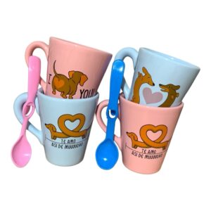 Tazas salchis del amor x4
