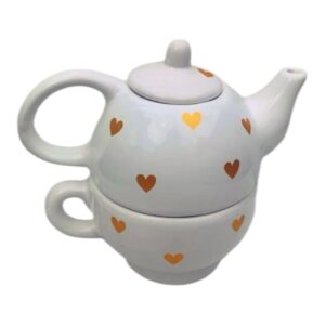 Tea for one corazones dorados