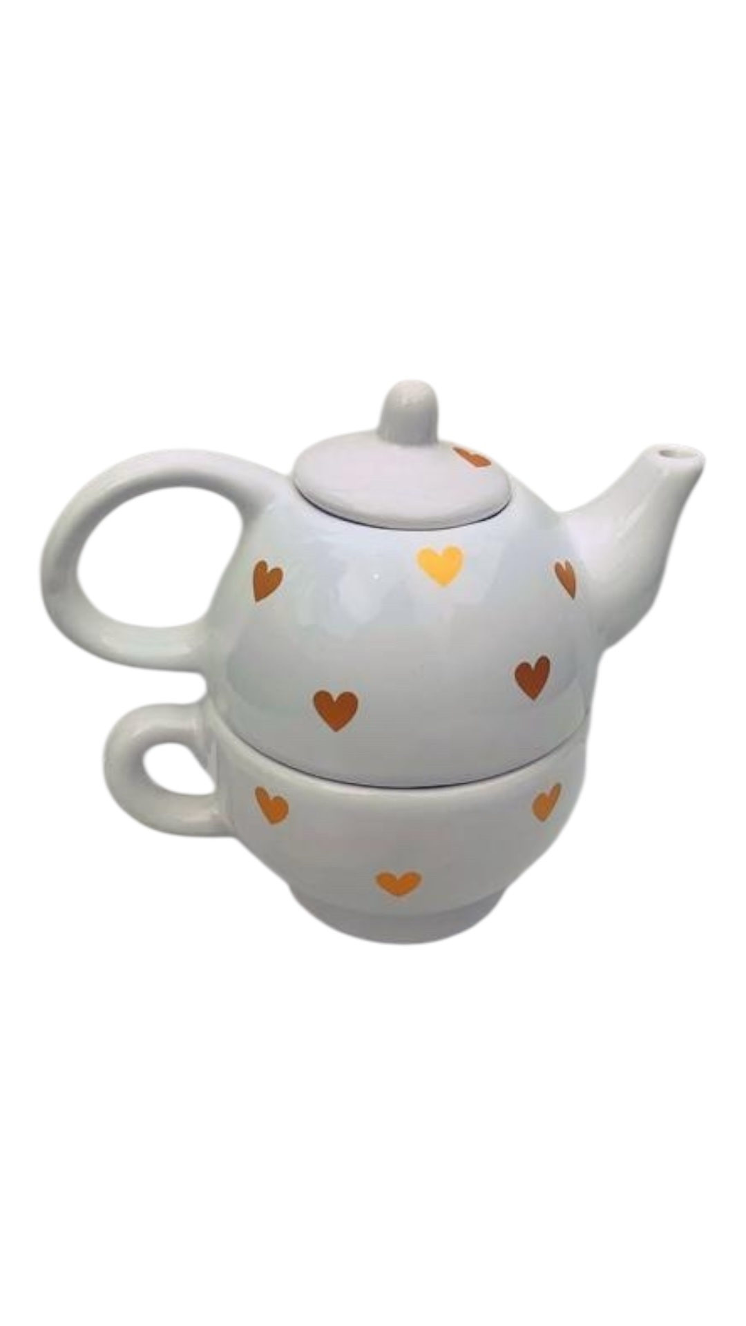 Tea for one corazones dorados