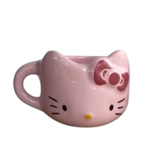 Taza 3D Kitty rosa