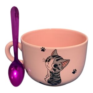 Tazon rosa gatitos