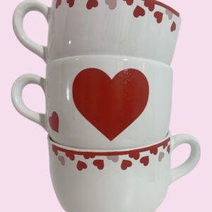 Tazón corazón y guardas pack x 3