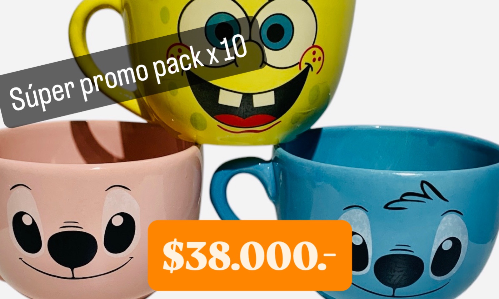 PROMO DE LOCOS SUPER-TAZON PERSONAJES X 10 ver diseños incluidos