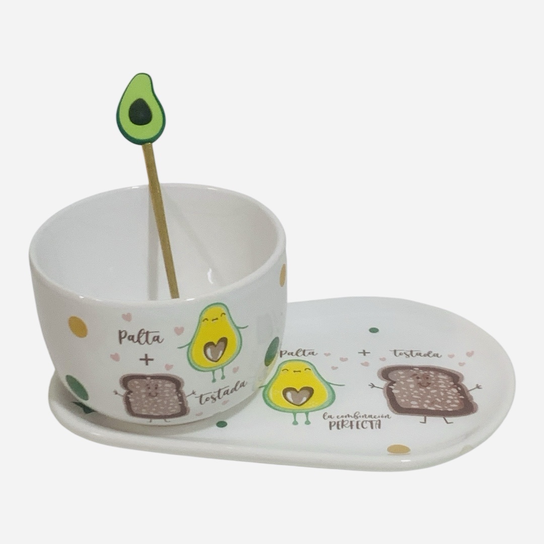 Set desayuno saludable Palta con bandeja palta