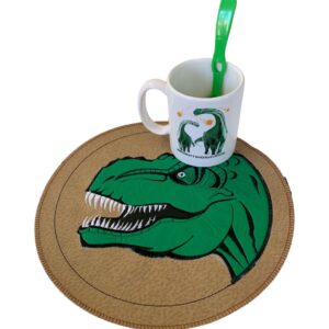 Set dino mantel de ecocuero