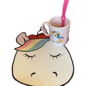 Set Unicornio mantel de ecocuero
